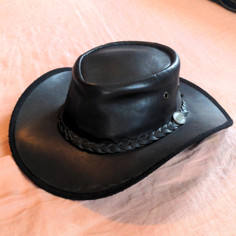 Barmah Leather Cowboy Hat